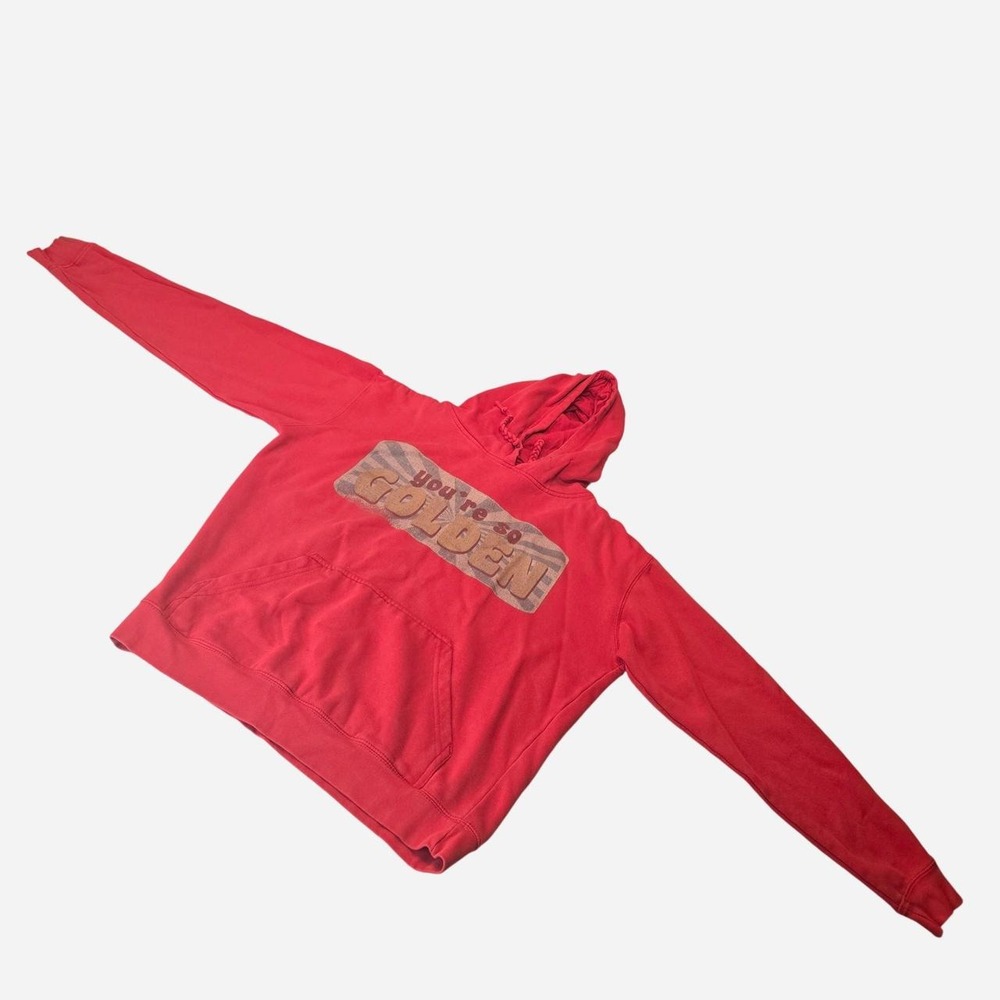 Delta Pro "You're So Golden" red hoodie with graphic text size Large